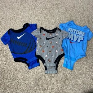 3 Nike Onesies, Infant Size 3 Months